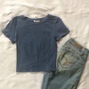 H&M Blue Crop Top